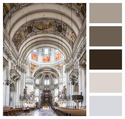 Nave Church Salzburg Cathedral Image